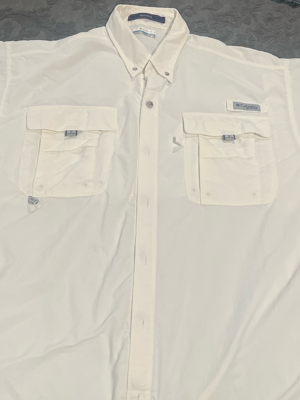 Columbia Men’s White Performance Fishing Shirt